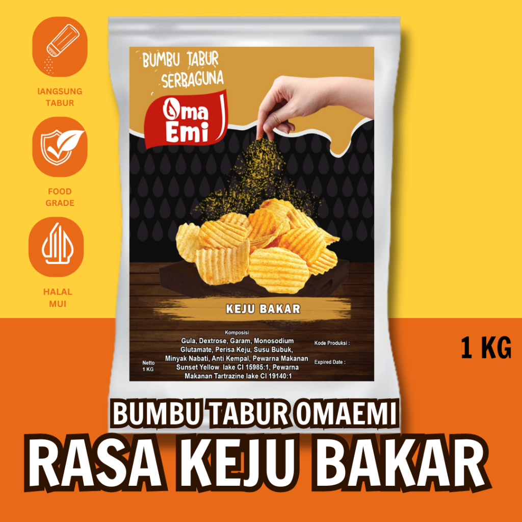 

BUMBU TABUR KEJU BAKAR 1KG