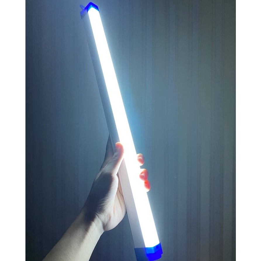 Lampu led panjang T7 usb bohlam lampu neon terang model tempel magnet sebagai lampu penerang kemping