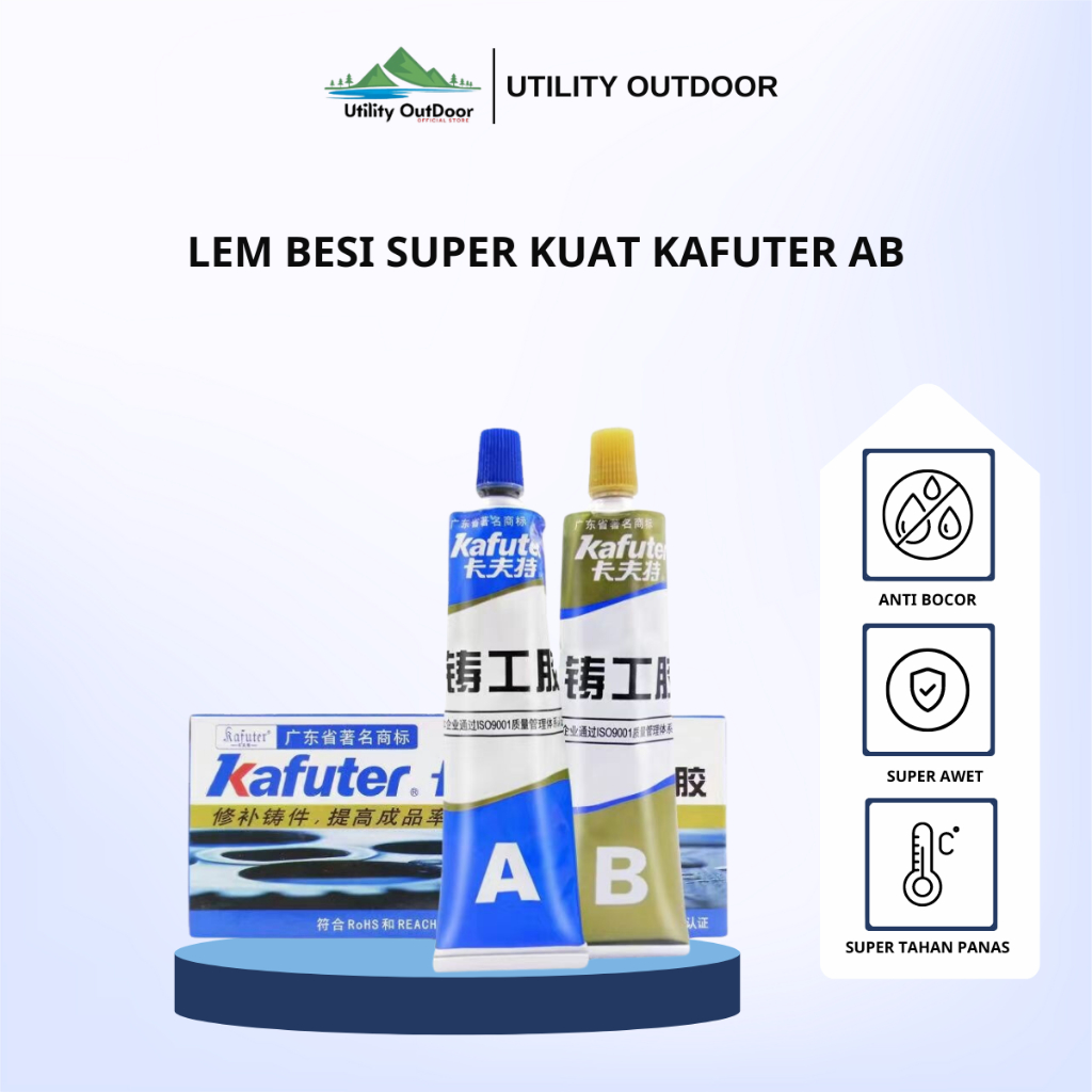 [COD] Lem Besi Super Kuat Kafuter AB Asli, Lem Lem Pengecoran Logam Anti Bocor Radiator Logam Baja P