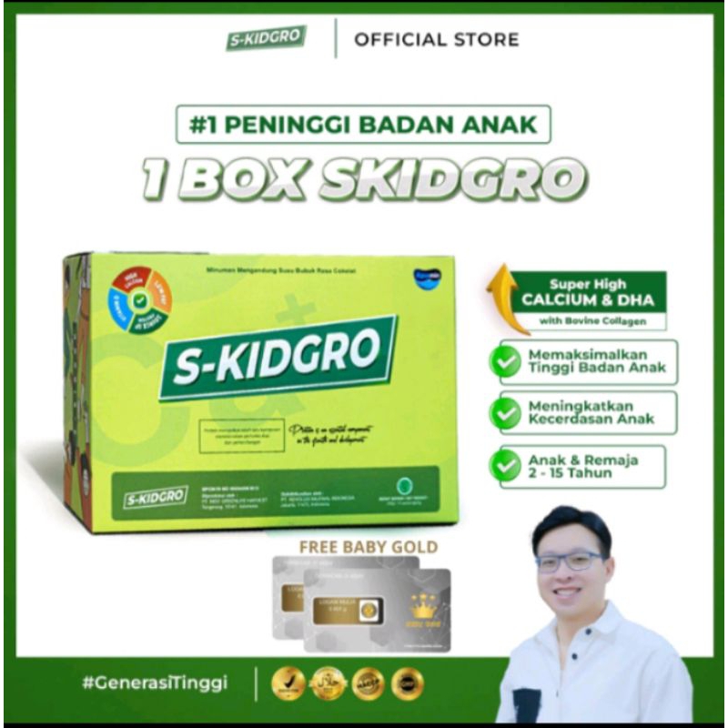 

S-KIDGRO Peninggi Badan Anak Terbaik Susu Untuk Anak Meningkatkan tinggi badan anak