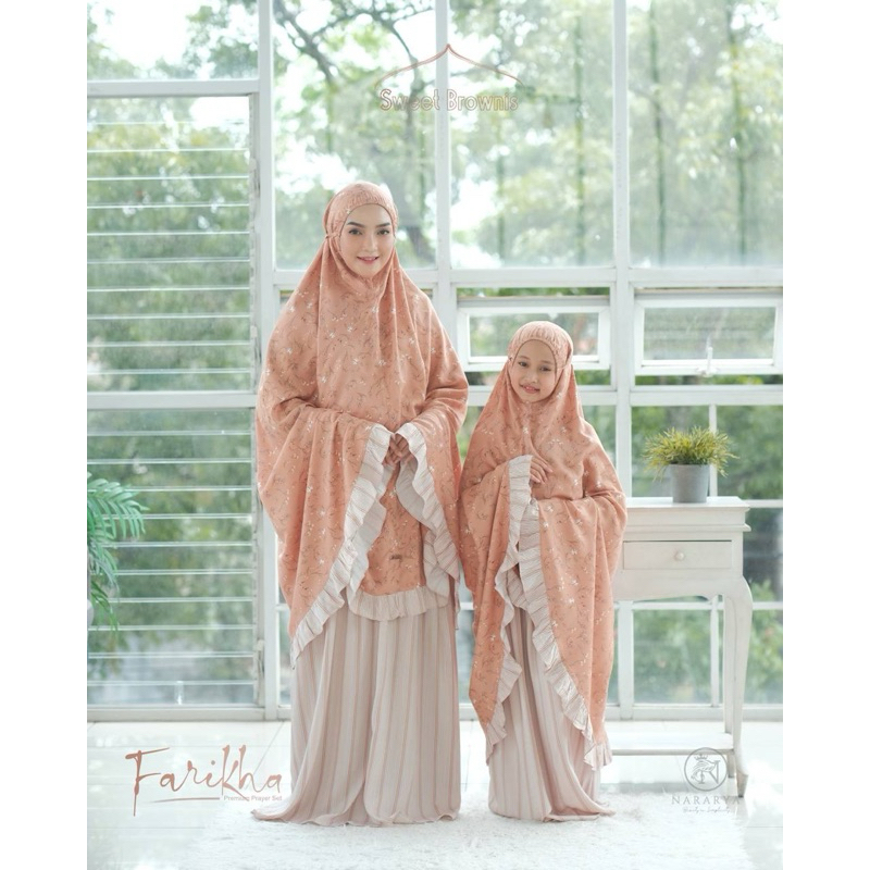 NARARYA | BEST SELLER MUKENA COUPLE DEWASA DAN ANAK MOTIF FARIKHA