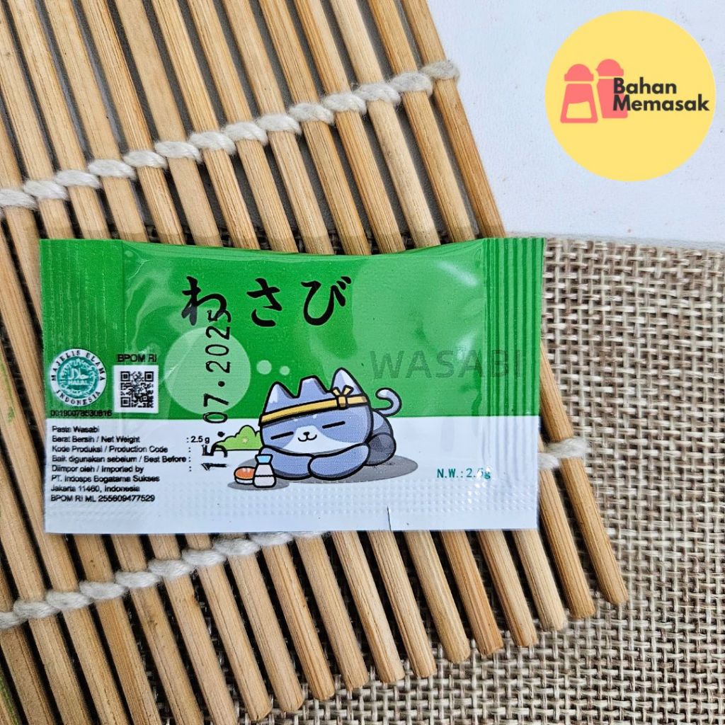

Wasabi Paste Sachet Hahal 10 x 2,5 Gram