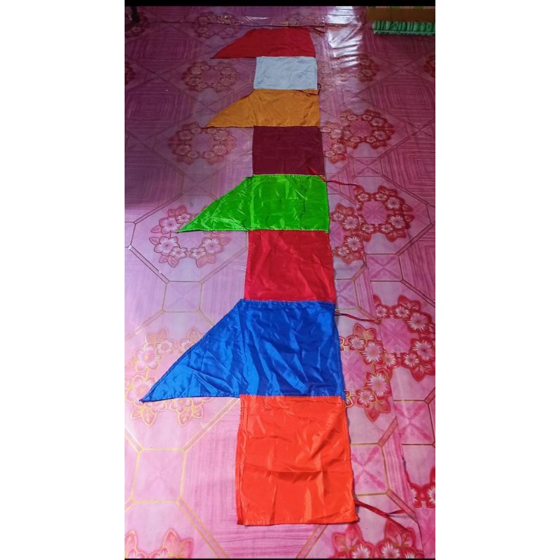 Promo Bendera Umbul-Umbul Warna Warni (kain mengkilap/asahi)