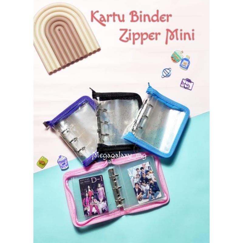 

Binder Kartu Mini Zipper Card Storage