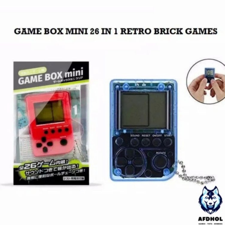 GAMEBOY GAME BOX MINI 26IN1 BRICK GAMES RETRO FC SUP GAMEBOY TETRIS MARIO RETRO GAME PERSEGI GANTUNG