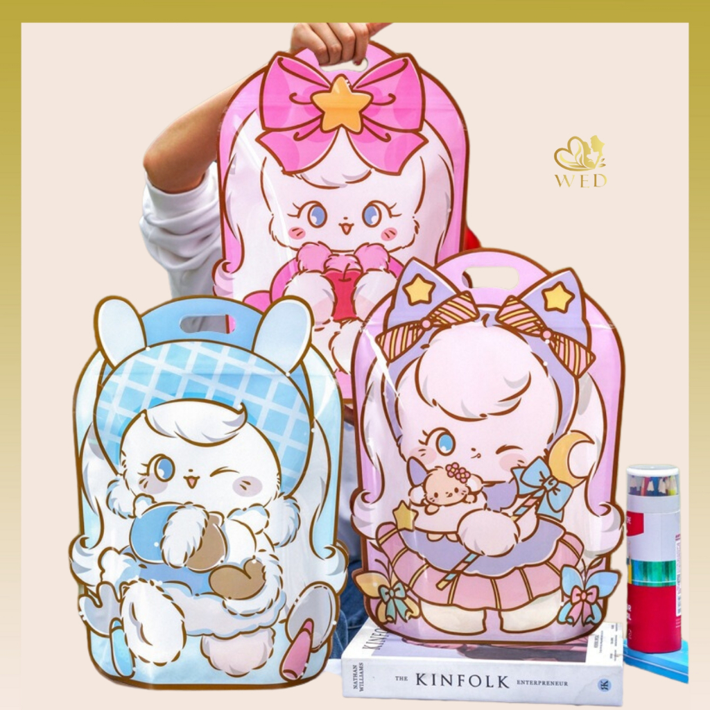 

WED Zip Kantong Ulang Tahun Besar / Goodiebag Plastik Karakter Tas Lucu / Tas Zip Hadiah atau Sovenir Ulang Tahun PP31