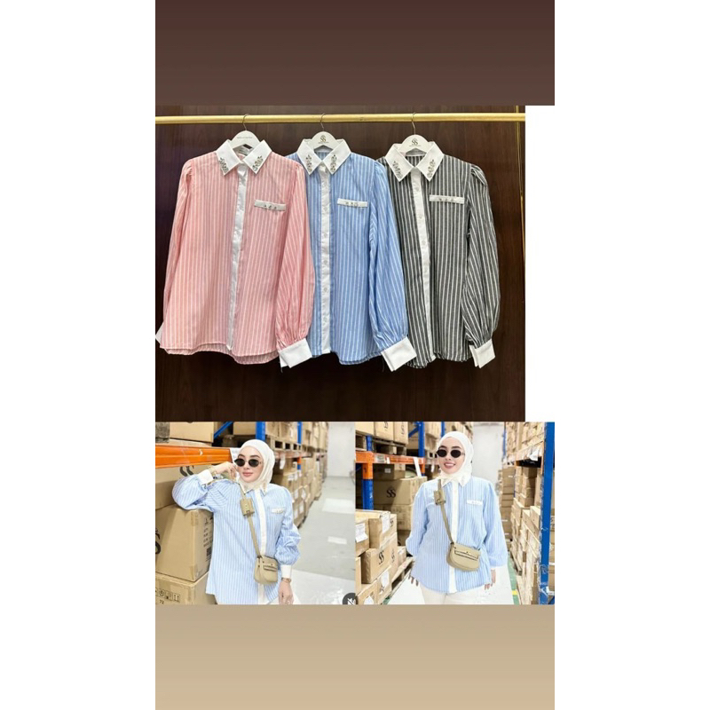 Kemeja Salur Shellasaukia