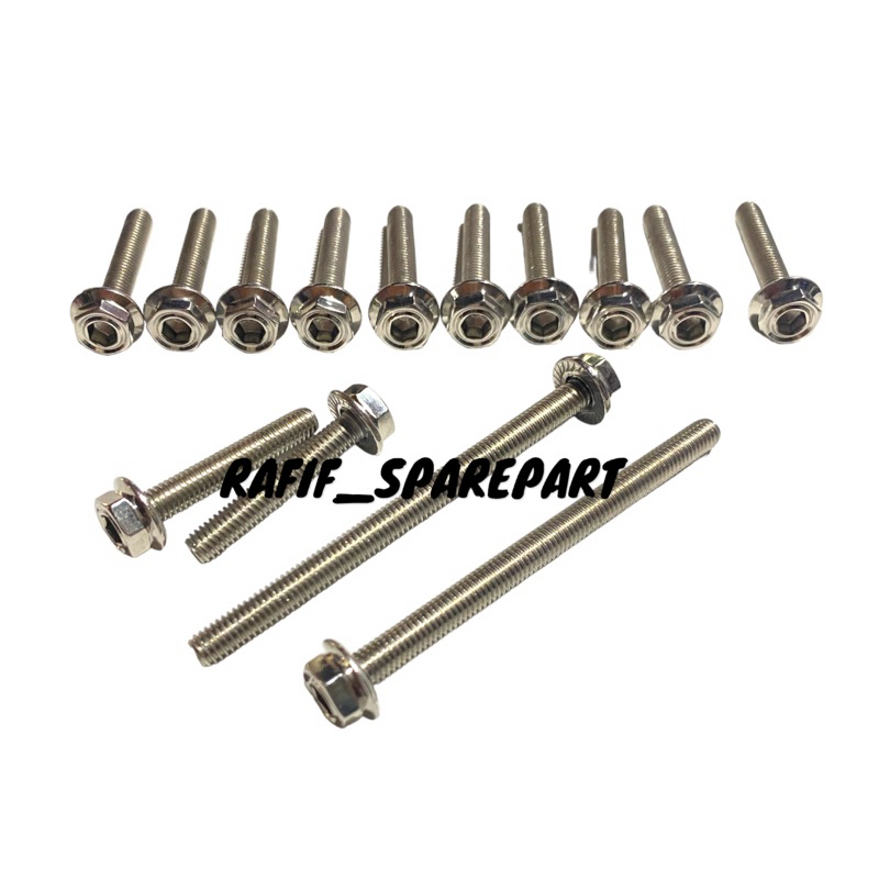 ORIGINAL BAUT STAINLIS MONEL SET CVT HONDA VARIO 150 VARIO 160