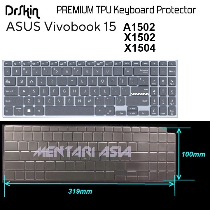 Keyboard Protector ASUS VivoBook 15 A1502 X1502 X1504 - DrSkin Premium TPU