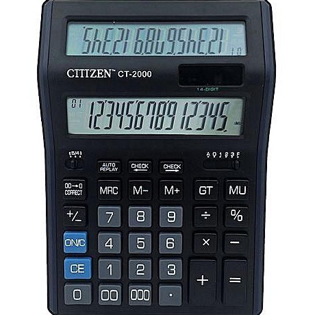 

Stock Banyak KALKULATOR CITIZEN CT 2 14 DIGIT KALKULATOR DENGAN TAMPILAN 2 LAYAR HIGHT QUALITY