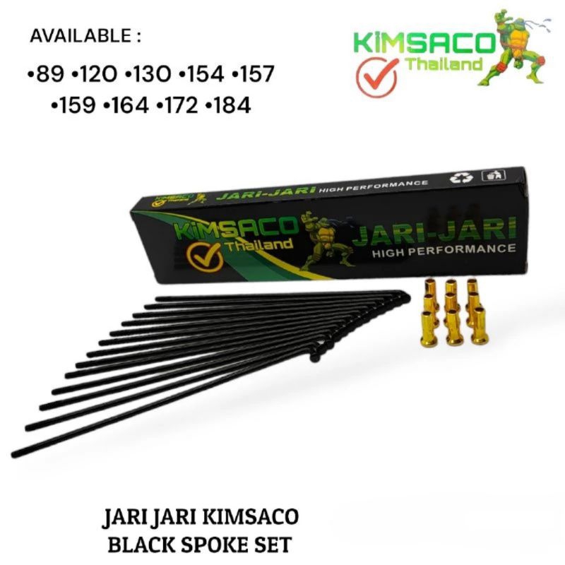 Jari Jari Motor Black Ruji Ring 14 ,Ruji Ring 17 ,Ruji Ring 18 Original Merk Kimsaco Thailand