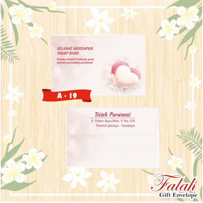 

Amplop Falah A 19 Harga Murah Isi 50 Lembar ( Belum Termasuk Cetak )