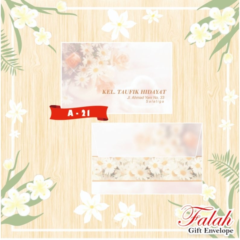 

Amplop Falah A 21 Harga Murah Isi 50 Lembar ( Belum Termasuk Cetak )