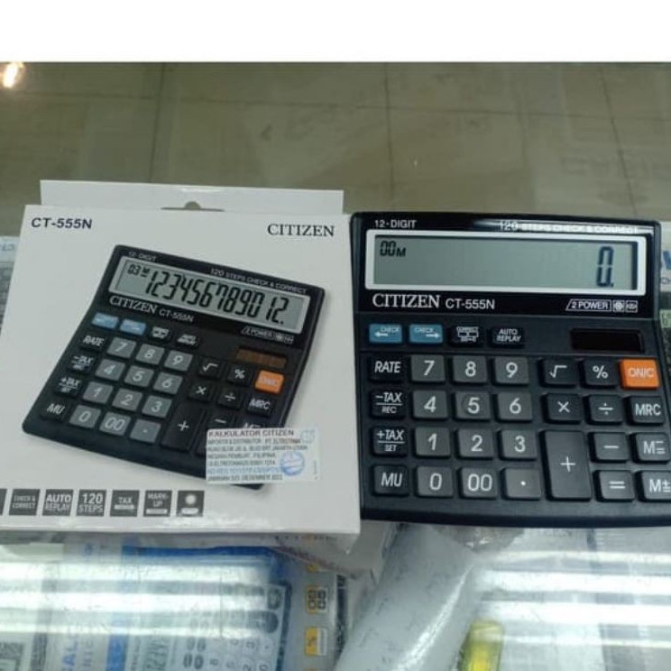 

CITIZEN CT555N Kalkulator Meja Office Check Correct CT 555