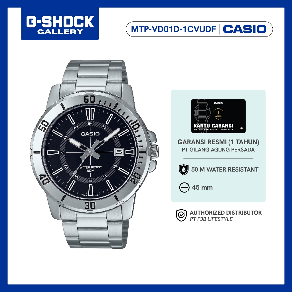 Casio Jam Tangan Pria MTP-VD01D-1CVUDF Analog