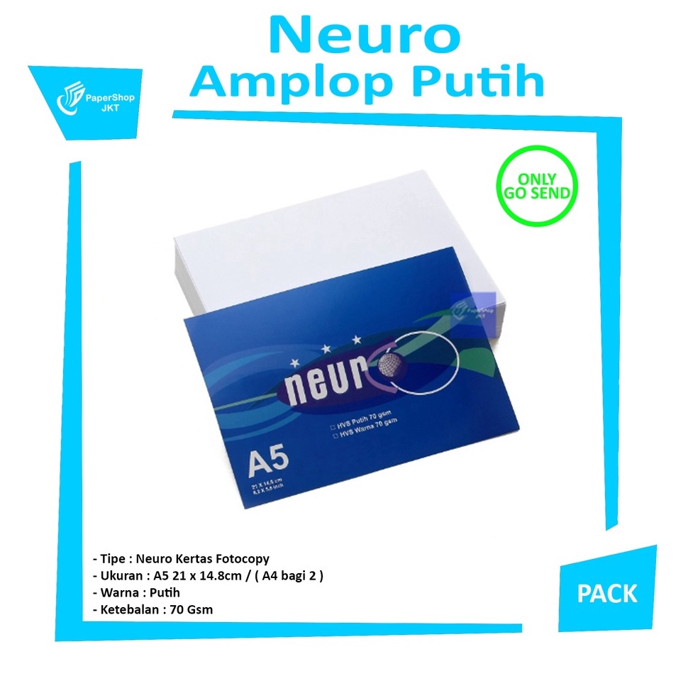 

NEURO Kes a5 hvs Putih 7gr A4 2 Rim