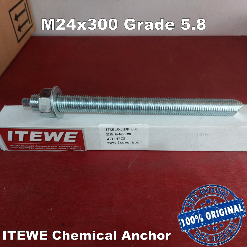 Angkur ITEWE M24x300 Grade 5.8 Chemical Angkur