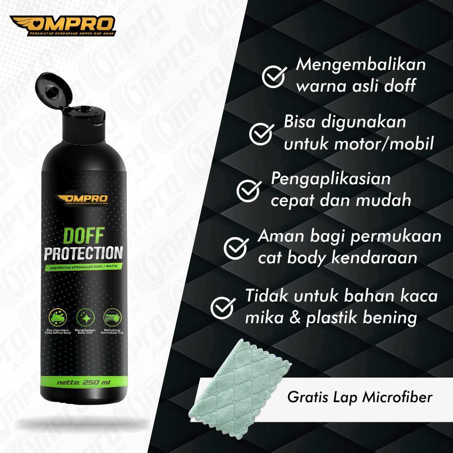 Slmn Pengkilap Pengkilat Body Motor Hitam Ompro Doff Protection Body Motor 250ml Matte Protection