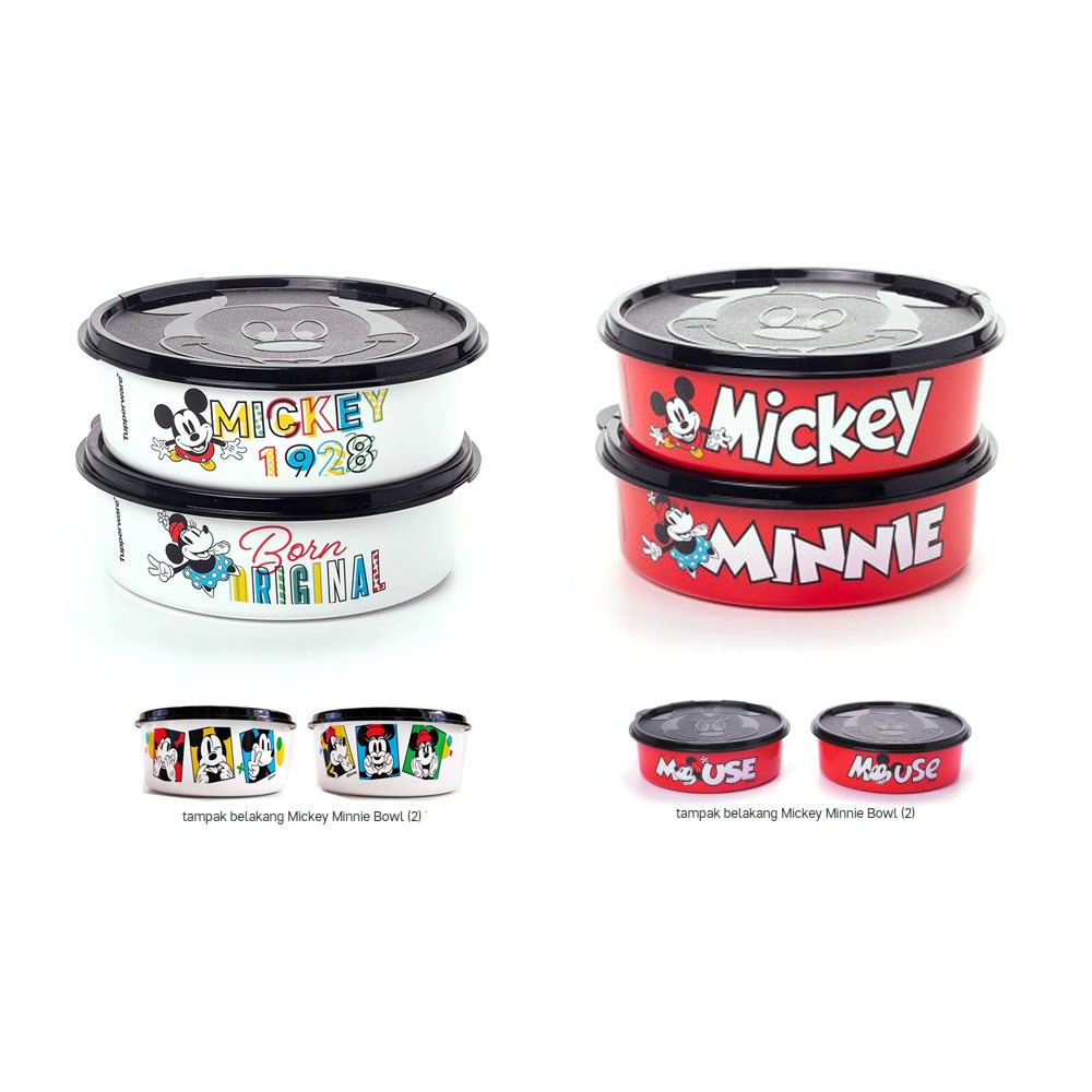 ASLI Tupperware Mickey Minnie Bowl
