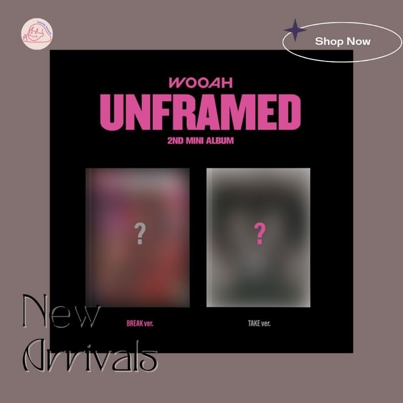 [PO] WOOAH | WOOAH | WOO AH 2nd Mini Album - UNFRAMED (Photobook, StayG | Stay G Album | QR Version)