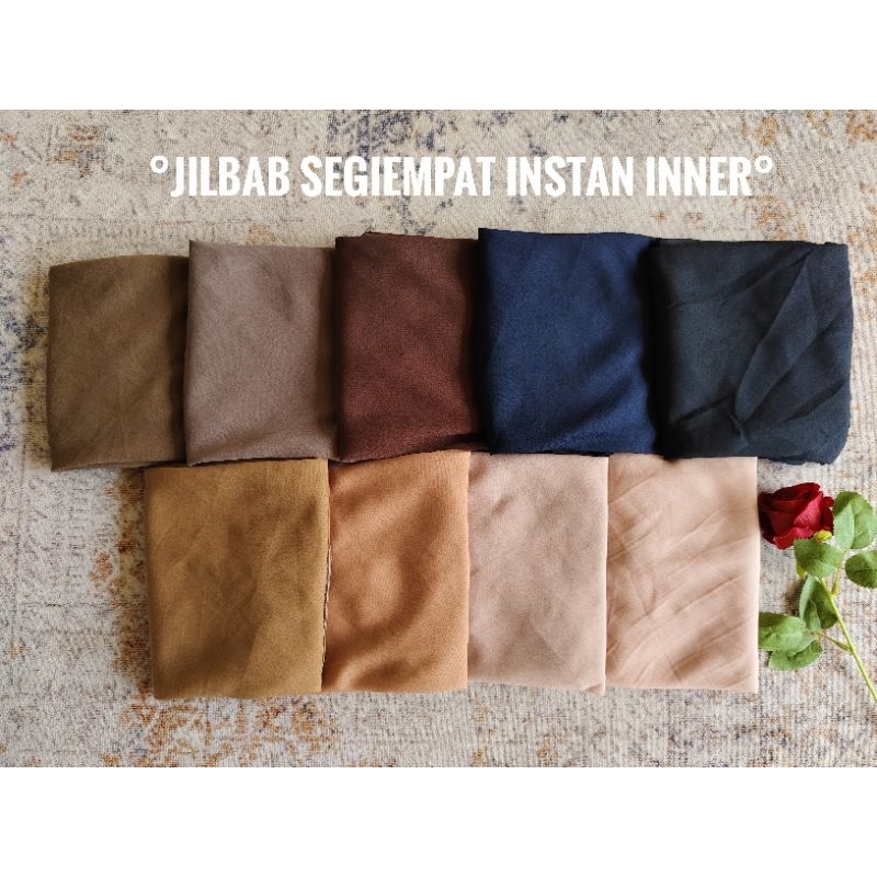 segiempat instan inner 2in1 jilbab bahan paris premium