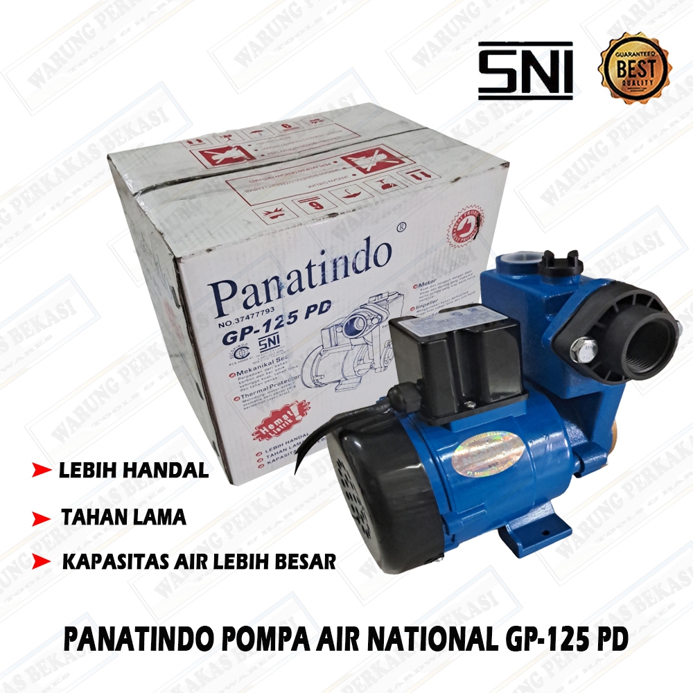 TERMURAH PANATINDO National GP-125 Mesin Pompa Air Sumur Bor Listrik Murah Water Pump Rumah GP125 Pi