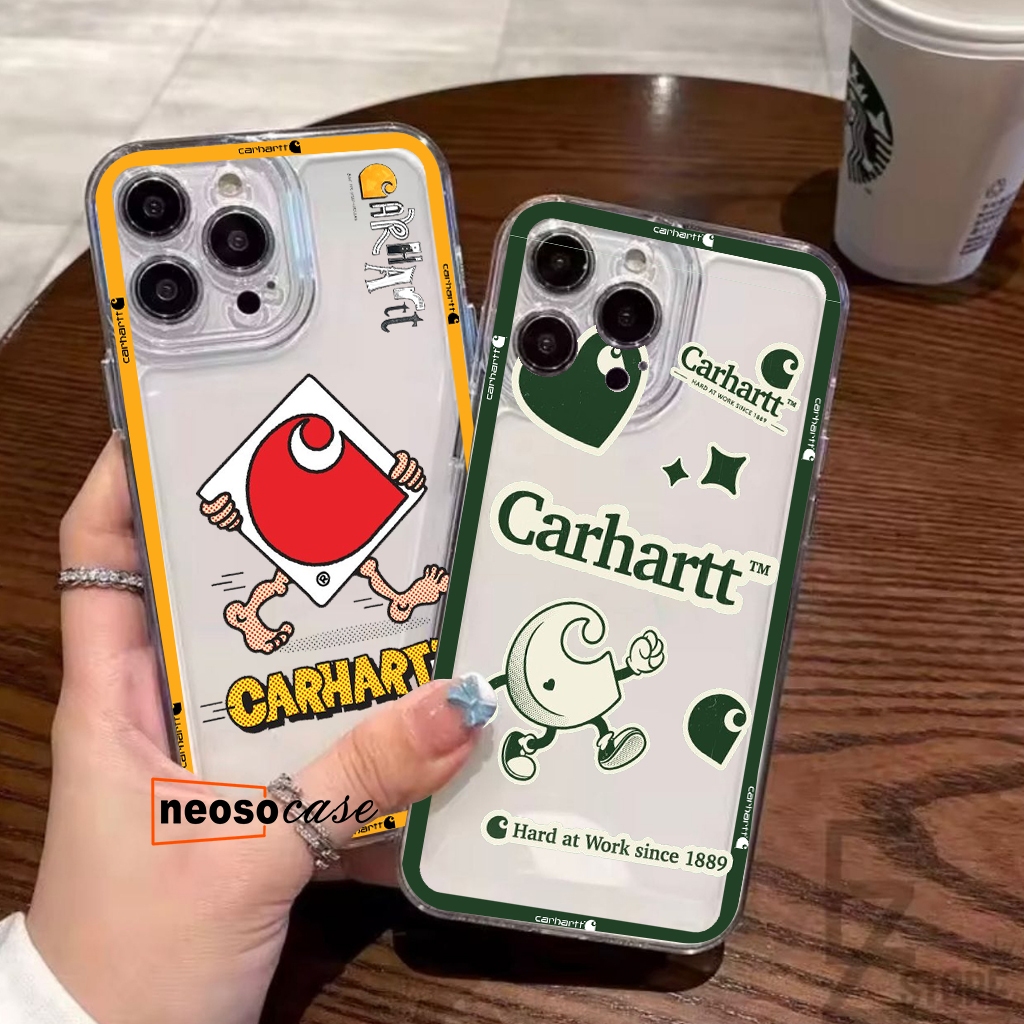 AT002 - NEOSOCASE Casing Softcase Silikon Bening Gambar Carhatt Keren Ready Untuk Type Hp REDMI NOTE