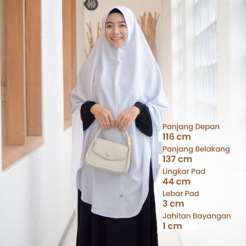 Bergo Jumbo Putih Bergo Inaya Jumbo | Hijab Hayuri