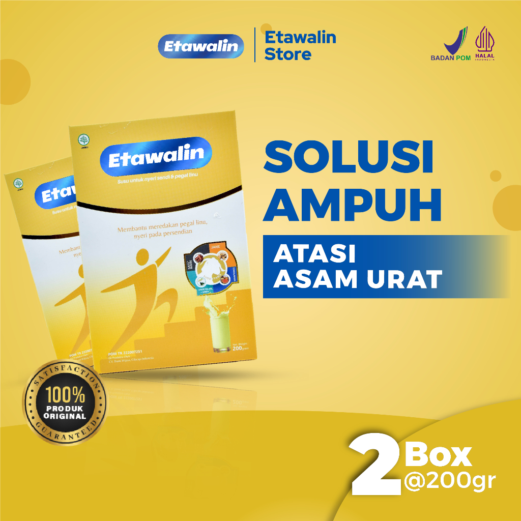 

Etawalin Susu Kambing Etawa Solusi Asam Urat dan Nyeri Sendi Official 2 Box