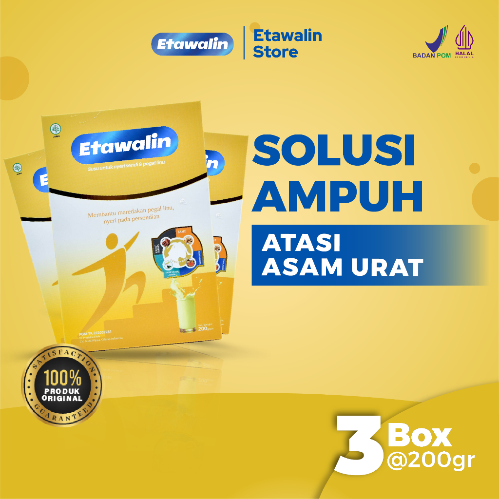 

Etawalin Susu Kambing Etawa Solusi Asam Urat dan Nyeri Sendi Official 3 Box