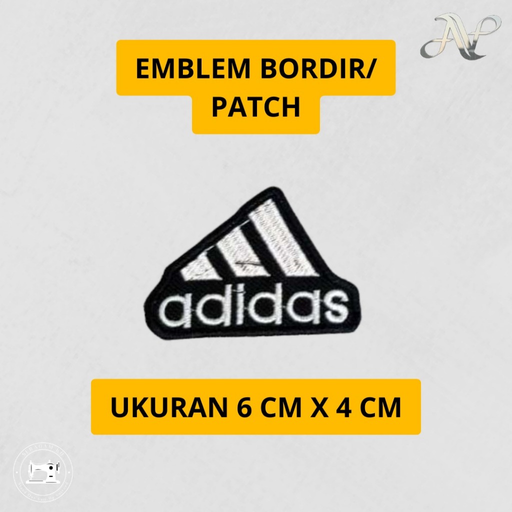 Emblem Bordir Patch Logo Adidas