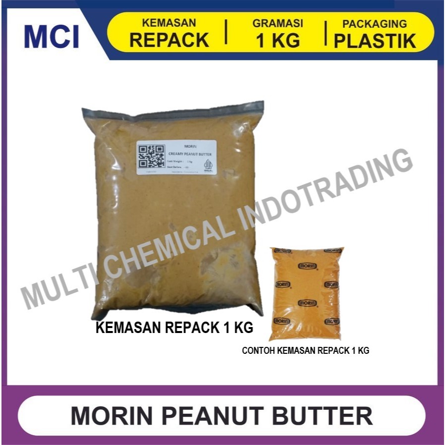 

MORIN PEANUT BUTTER CREAMY / SELAI KACANG PINDEKAS - REPACK 1 KG