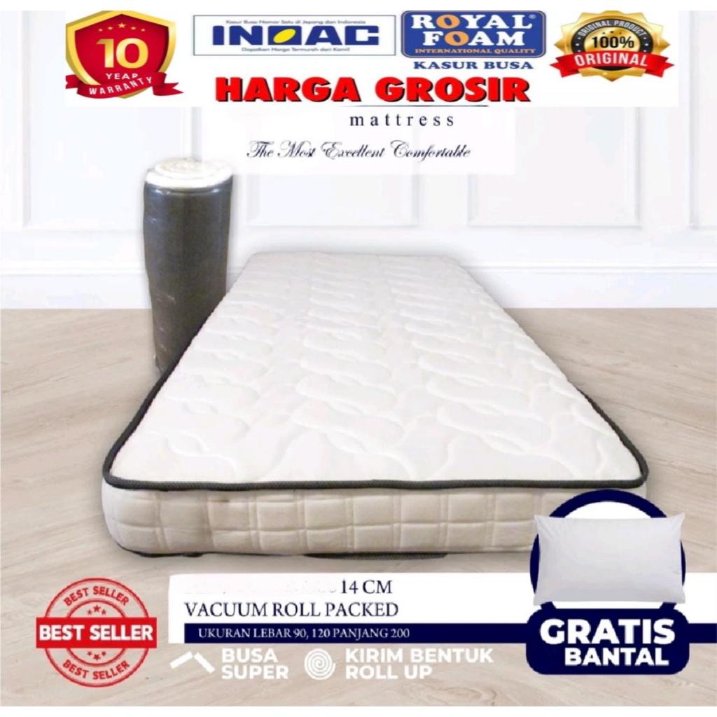 Kasur Busa INOAC BERGARANSI Tebal 14CM / 20CM / Matras In Box / KASUR INOAC ROLL UP / Garansi Anti K