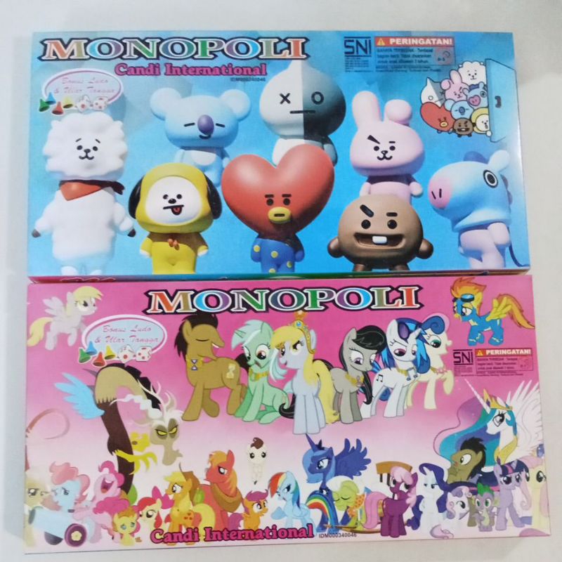 Isi 3 pcs Monopoly Besar Monopoli ukuran papan 38 x 38 cm mainan anak jadul jaman dulu viral murah t