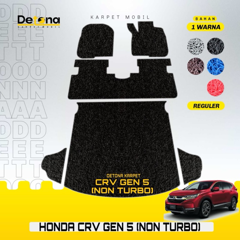 KARPET MOBIL HONDA CRV GEN 5 (NON TURBO) 2016-2023 / KARPET MIE MOBIL HONDA CRV GEN 5 (NON TURBO) 20