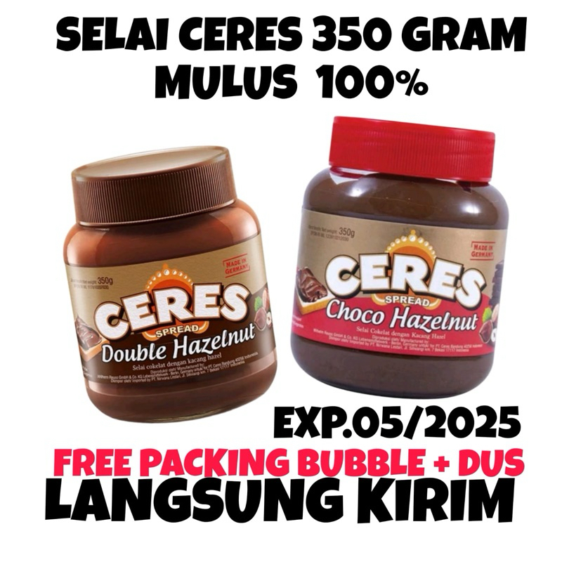 

PROMO exp 05/25!! READYSTOCK!! selai crispy wow rice / ceres hazelnut / ceres hazelnut&milk / selai hazelnut