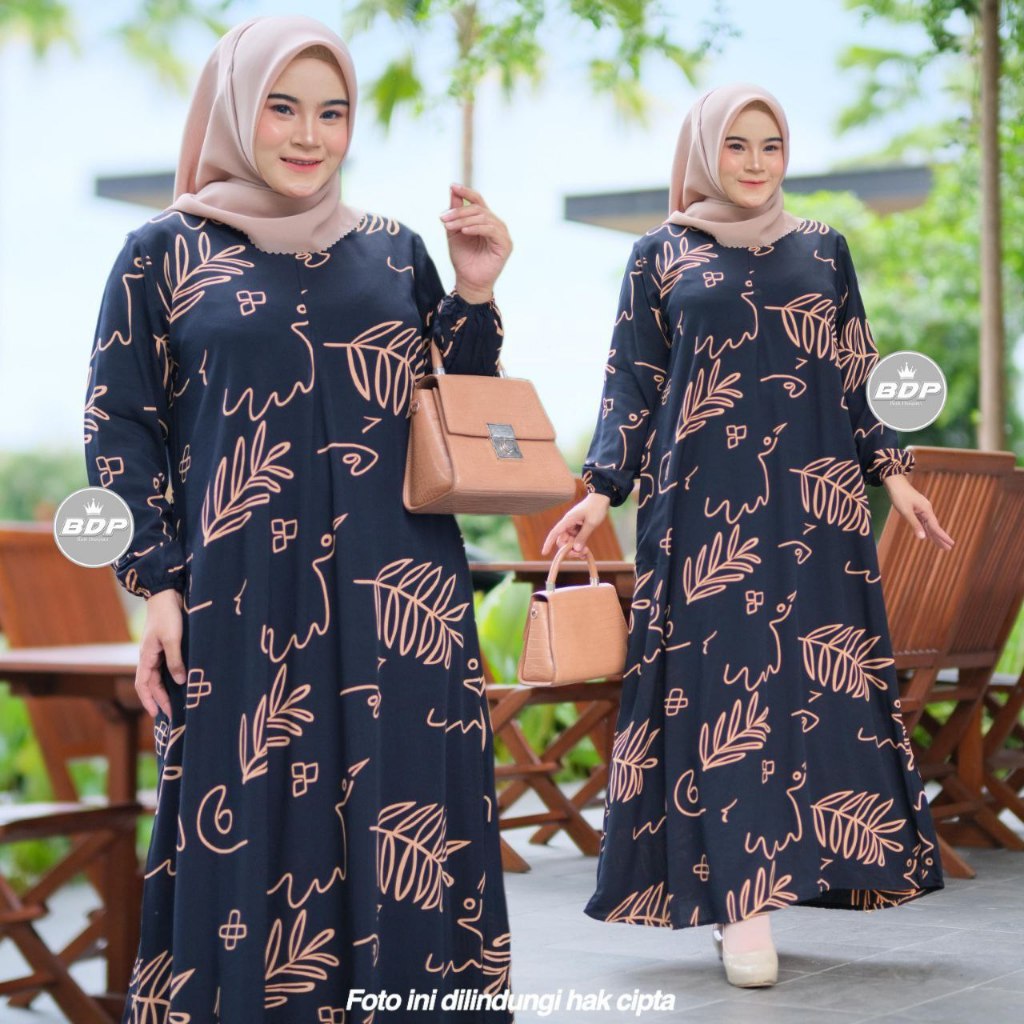 DIANPUTRI DASTER ARAB | GAMIS JEJE | RAYON SUPER GRADE A ORI MODEL RESLETING DEPAN BUSUI & BUMIL LD 110-syakila 11