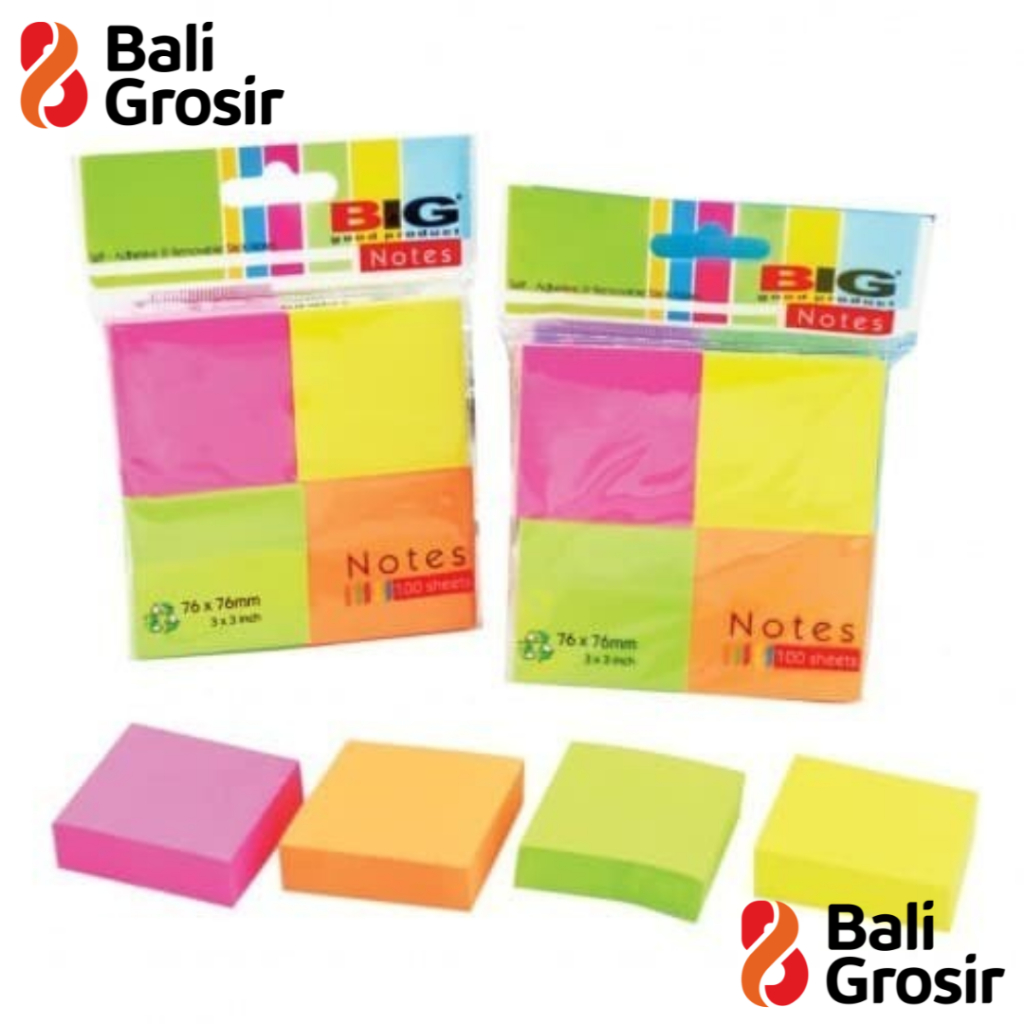 

BALI GROSIR - STICKY NOTE 76X76 4 WARNA BIG