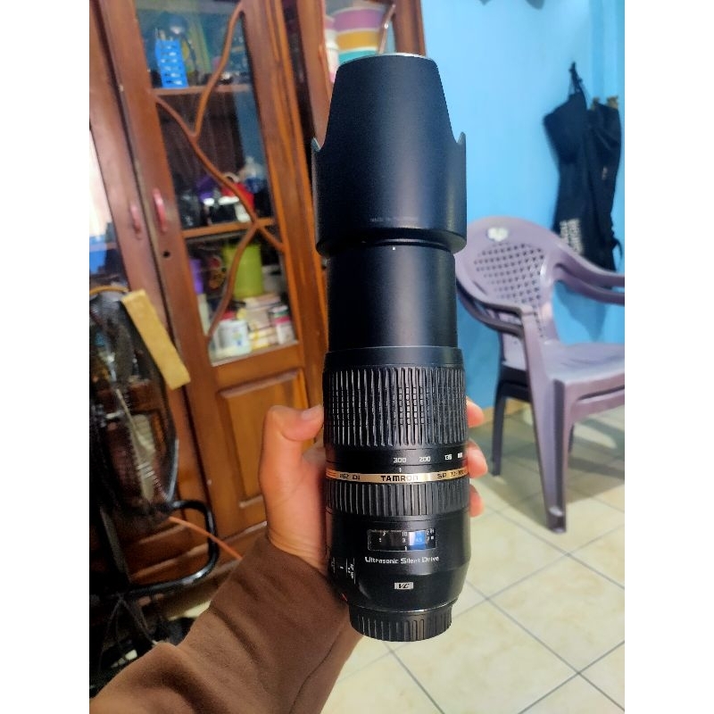 Lensa Tele Tamron 70-300mm Vc ultrasonic for canon