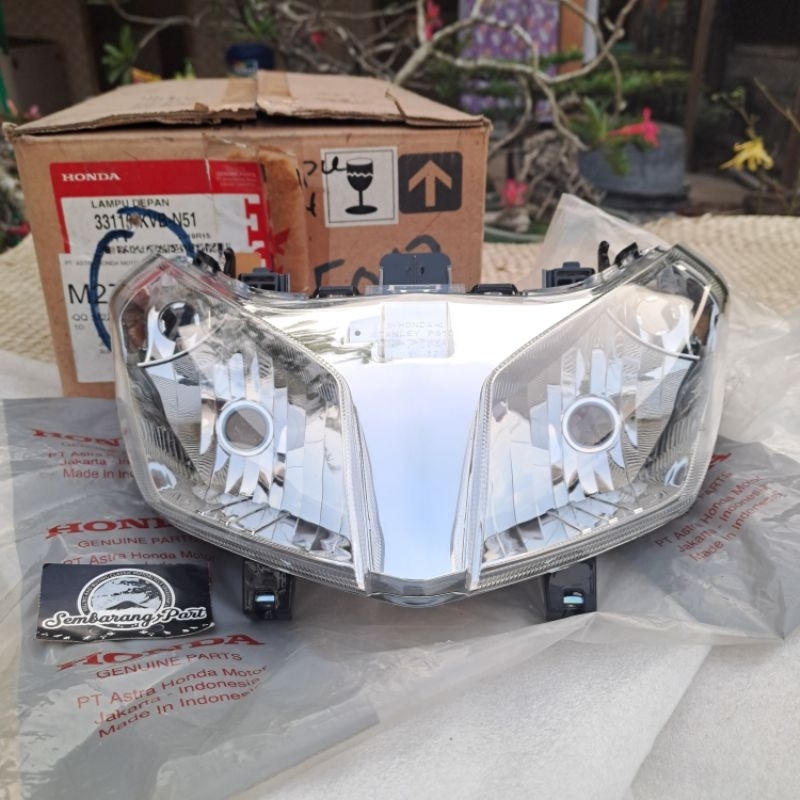 REFLEKTOR LAMPU DEPAN HONDA VARIO TECHNO 110 KARBU ORIGINAL AHM