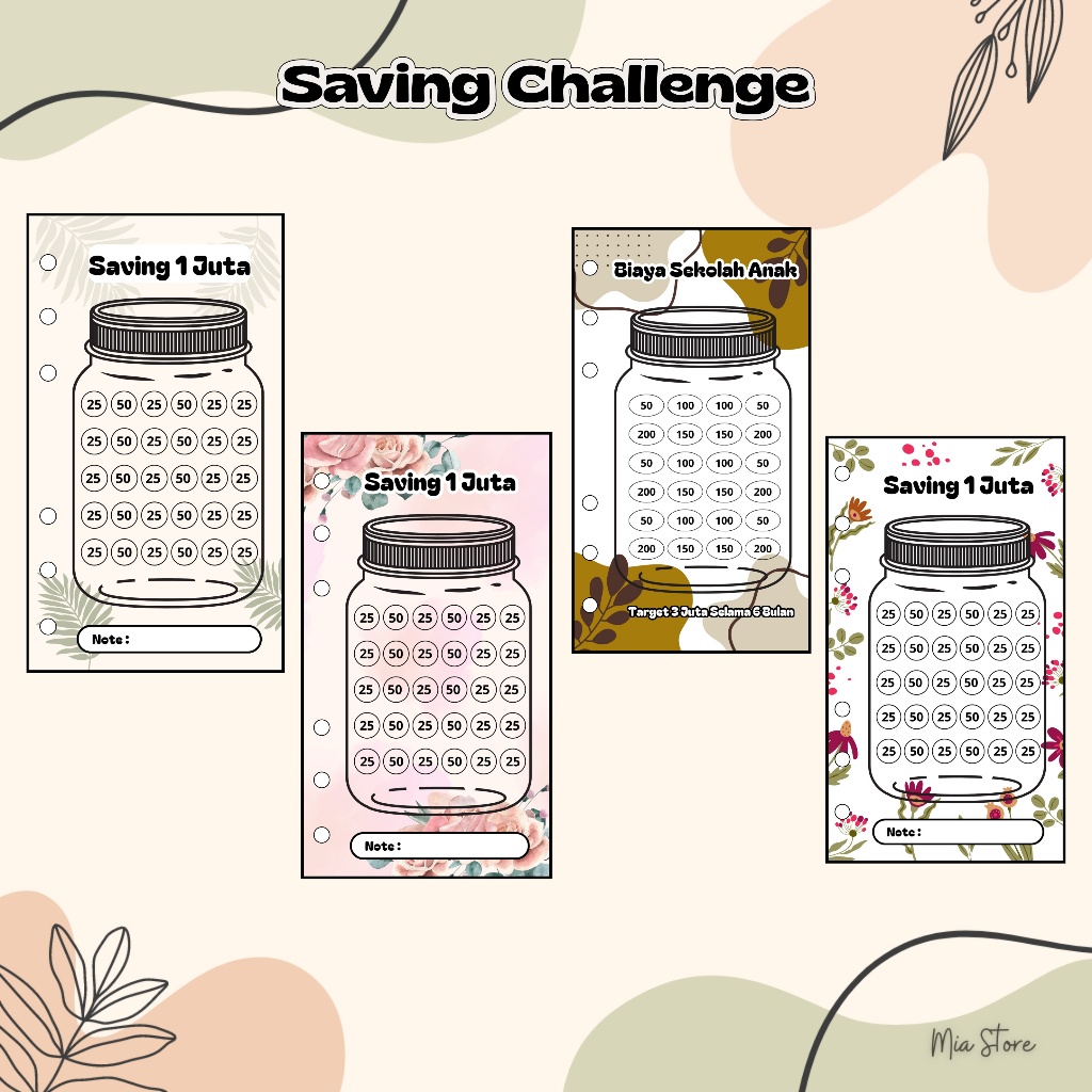 

Tantangan Menabung A6 Saving Challenge Murah Eceran