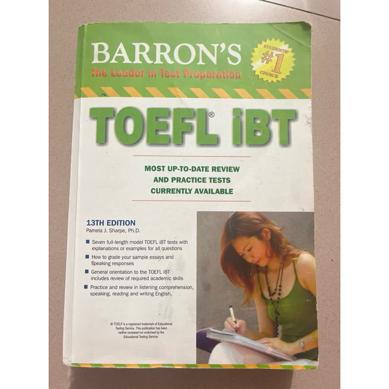 buku inggris barron’s toefl ibt (hijau)
