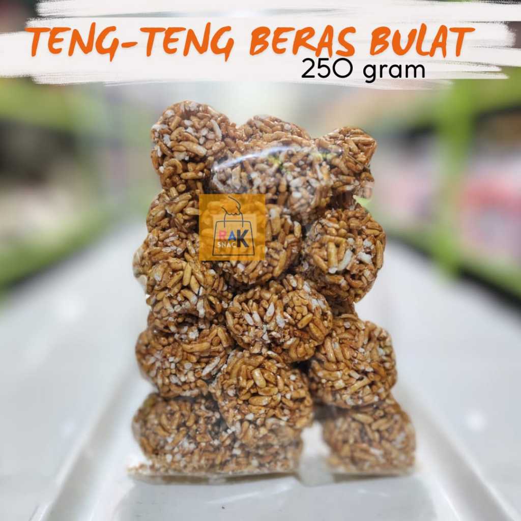 

Teng Teng Beras Bulat 250gr | Jipang | Cemilan Manis Murah Kemasan Ekonomis