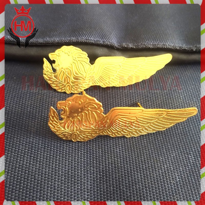 Bros Gold Logo Pramugari Lion Air Pin Wing Pramugari Warna Gold - Harapan Mulya