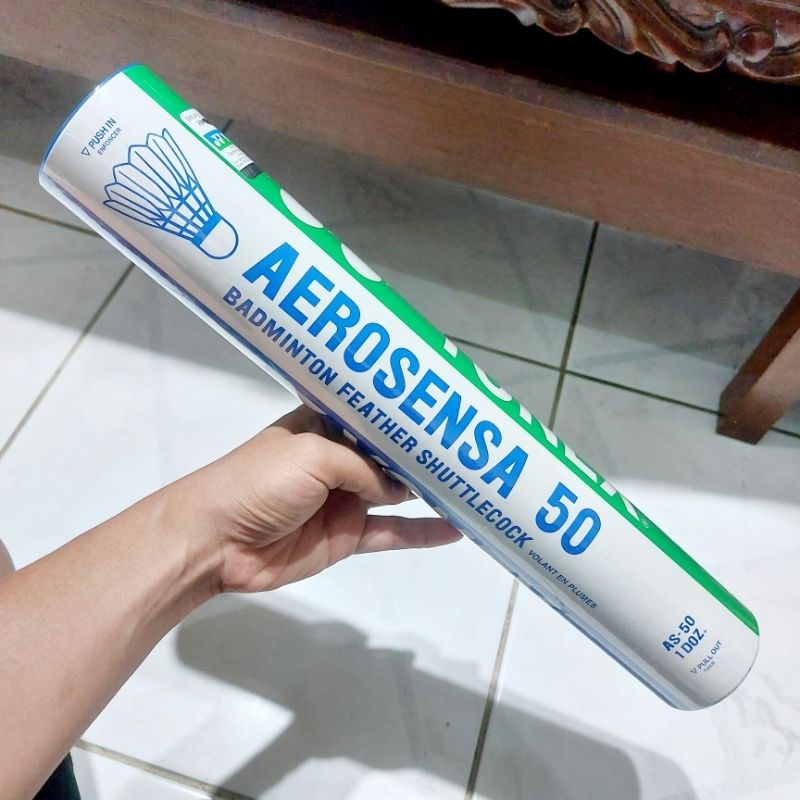 AEROSENSA 50 YONEX SHUTTLECOCK ORIGINAL ASLI LISENSI JEPANG BUATAN MADE IN CHINA DI IMPOR MALAYSIA I