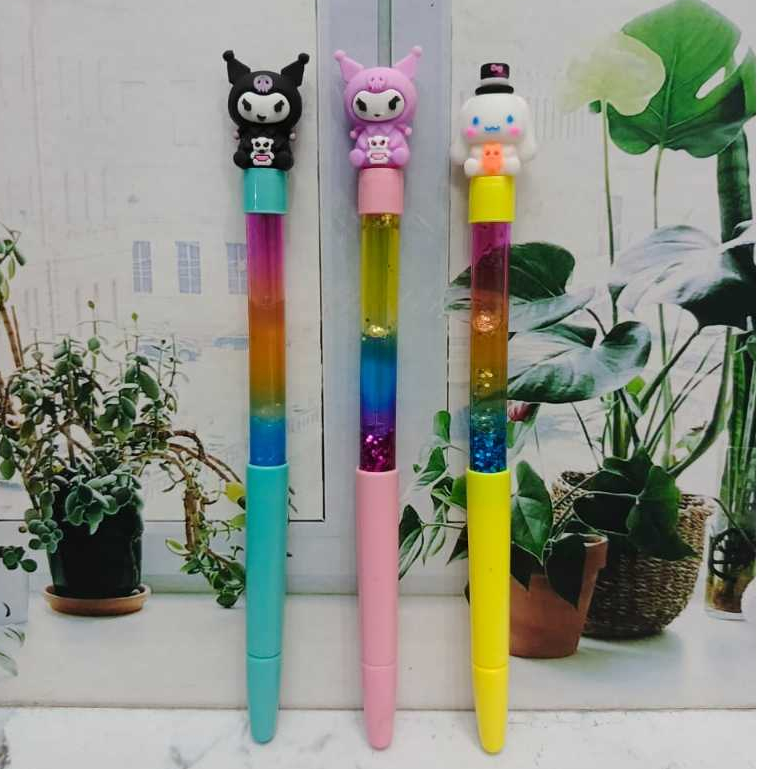

(12pc) PENA BALLPEN PEN GEL motif MANIK ada air SANRIO