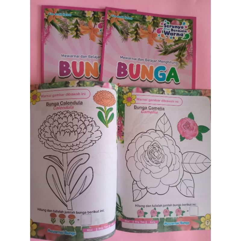 

Buku Mewarnai Buah - Buahan, Sayur-sayuran dan Bunga
