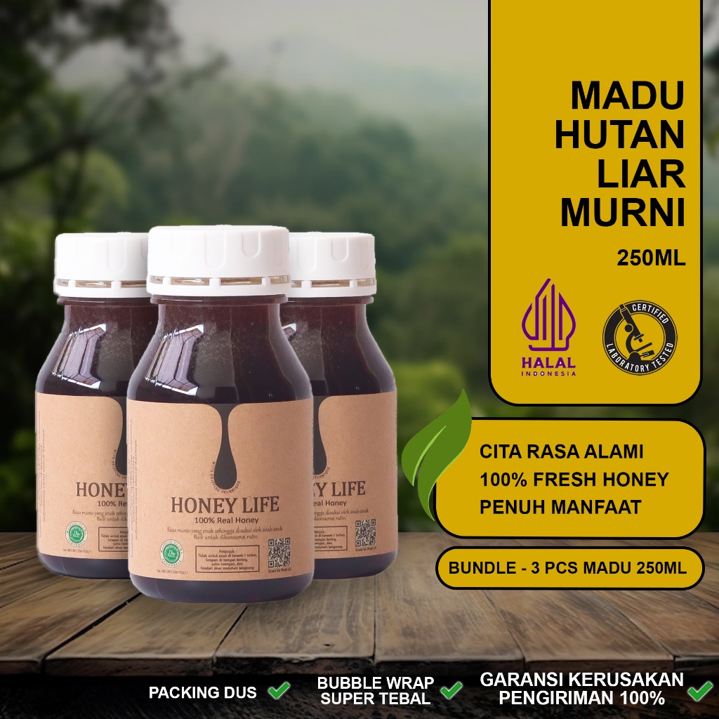 

HL - Madu Honey Life 250Ml (3 Bottles)