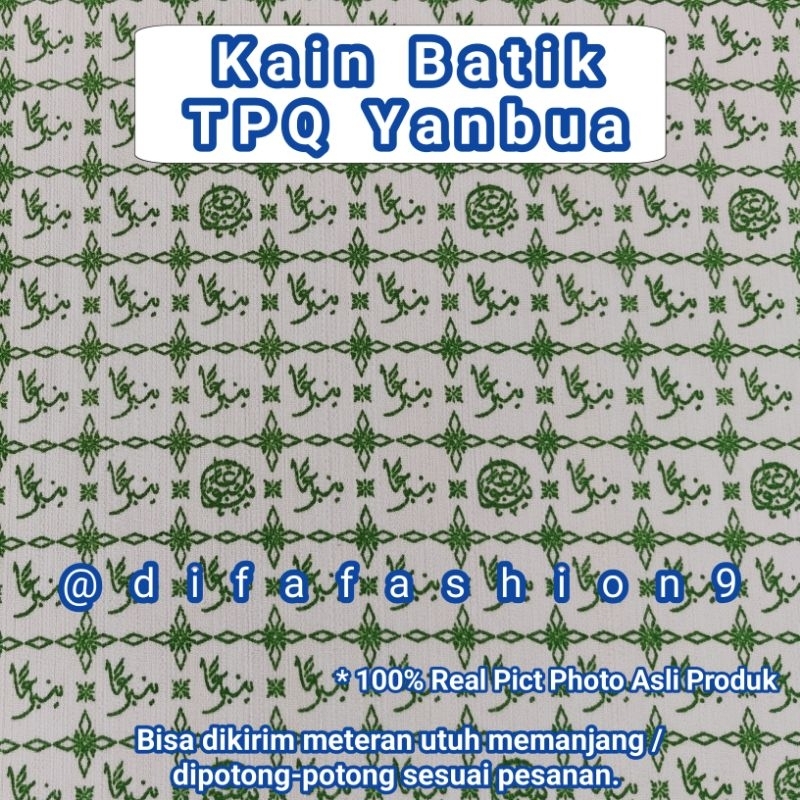 Kain Batik Seragam TPQ YANBUA Meteran