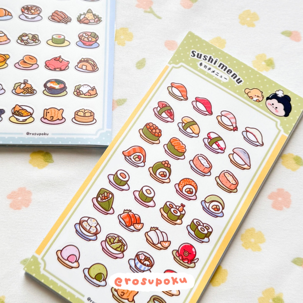 

Rosupoku Sticker Sheet - Menu